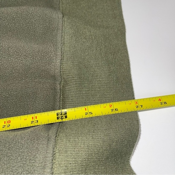 Champion Quarter Zip Pullover Sweatshirt Green - Picture 13 of 14